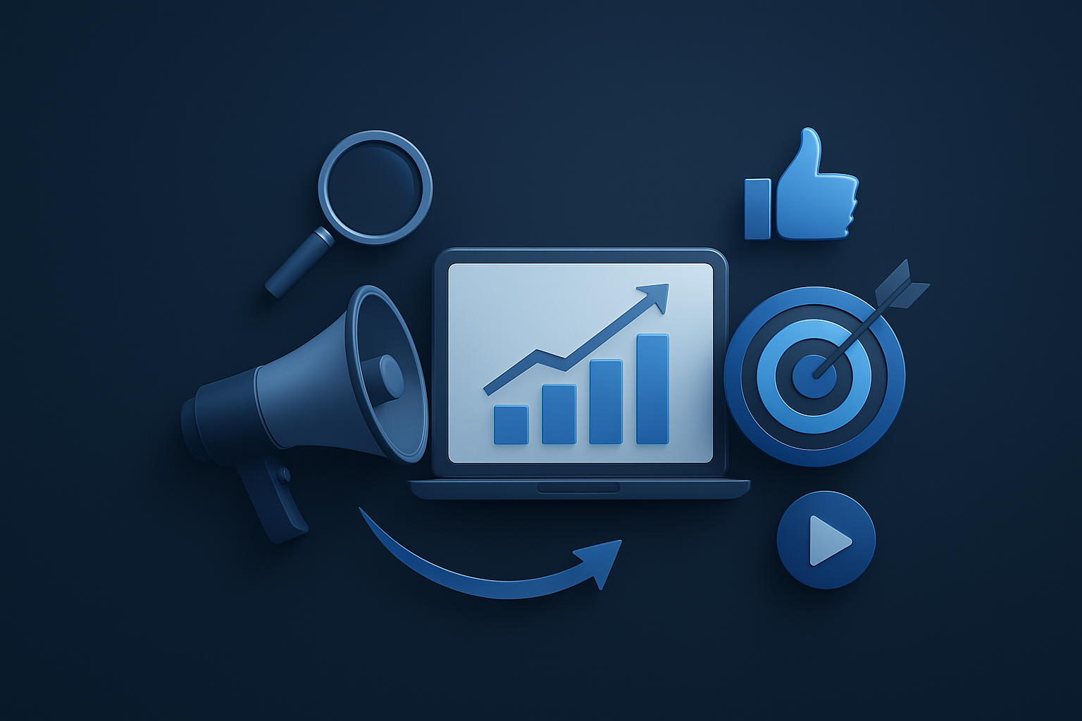 digital marketing strategy icons