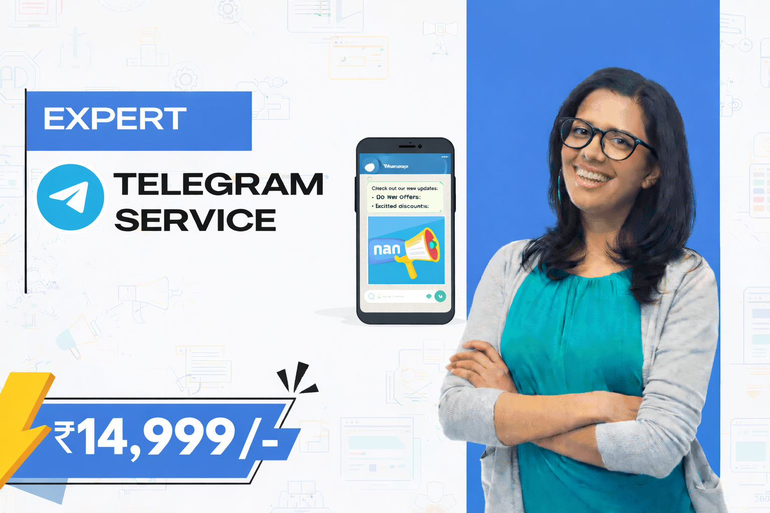 telegram service expert promotional design (3)